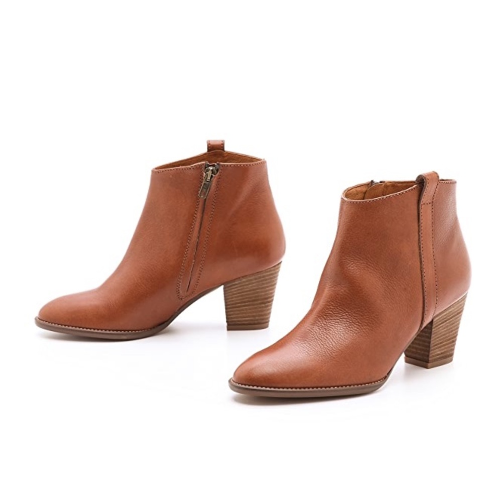 Madewell | Billie Brown Leather Heeled Bootie 6
